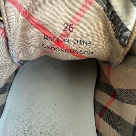 Burberry Mini Markham Check Toddler Sneakers - SZ EU 26 / US 9.5 C - Picture 14 of 14